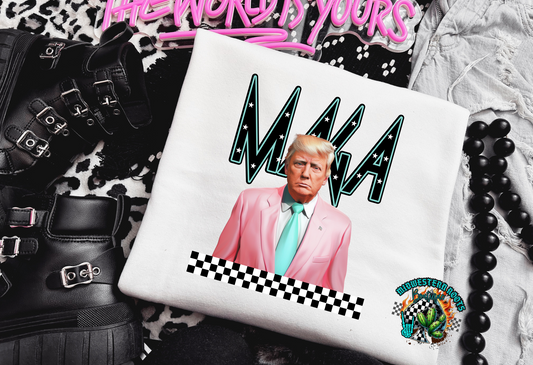 Maga Trump Checkered