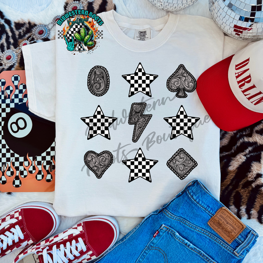 Checkered Star Collage CC